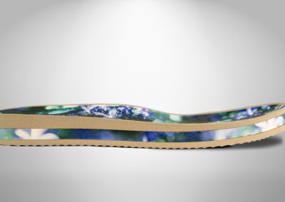 Suola ergonomica con stampa floreale